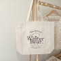 Winter Bear Kanvas Körüklü Tote Çanta (Çıtçıtlı-İç Cepli,320 gr-%100 Pamuk)