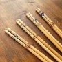 Yazılı Çiçek Detaylı Bambu Chopstick 